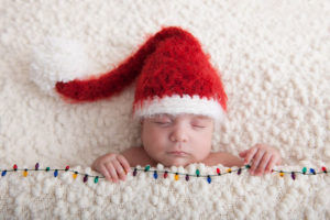newborn babies christmas photoshoot knit crochet