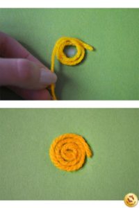 Applique of flower thread 4