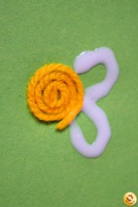 Applique of flower thread 5