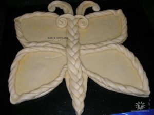 Butterfly  with curd cream and jam 11