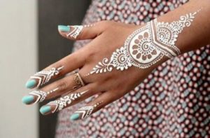 Captivating White Arabic Mehndi Designs