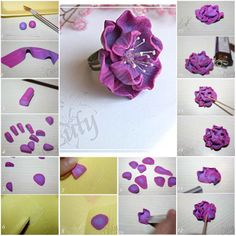 Clay Flower Step By Step 2