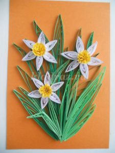 Daffodils from quilling technique 20