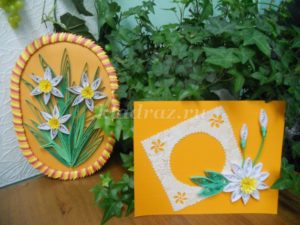 Daffodils from quilling technique 24