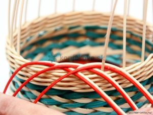 How to basket woven of twigs 20