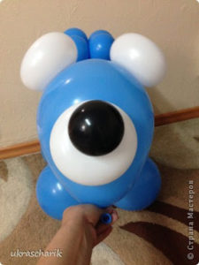 How to make Bear of balloons11