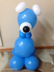 How to make Bear of balloons12