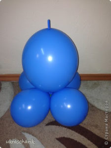How to make Bear of balloons4