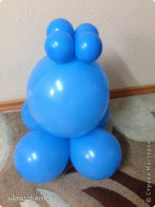 How to make Bear of balloons5