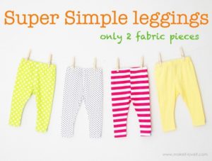 How to sew a simple leggings for kids 1