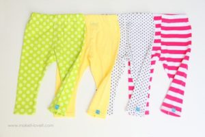 How to sew a simple leggings for kids 14