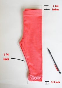 How to sew a simple leggings for kids 3