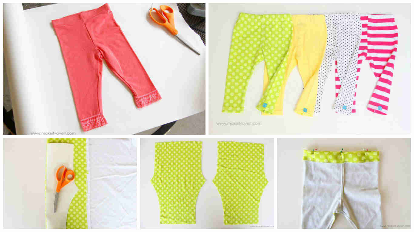 How to sew a simple leggings for kids featured