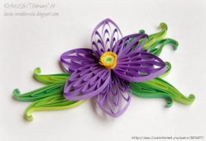 Husking quilling idea step by step 1