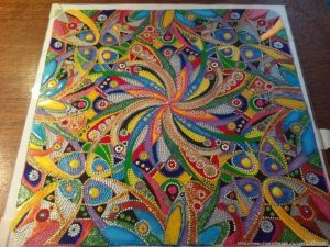 Mandala in stained glass featured