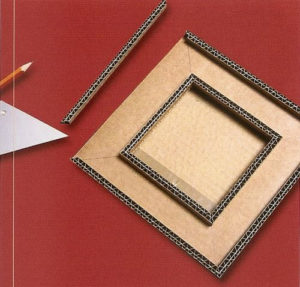 Photo frame with corrugated cardboard 10