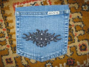 bags of denim in the technique of  chenille  21