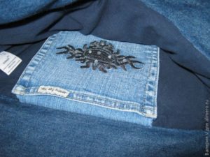bags of denim in the technique of  chenille  22