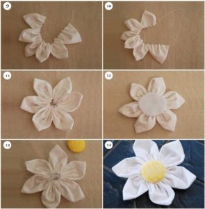 decorate door opening from cloth flower 0 1