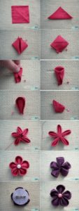 decorate door opening from cloth flower 1