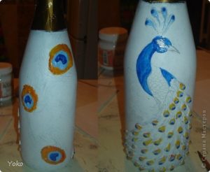 decorative peacock bottle 14