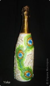 decorative peacock bottle 18