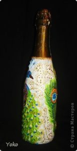 decorative peacock bottle 19