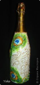 decorative peacock bottle 22