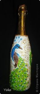 decorative peacock bottle 23