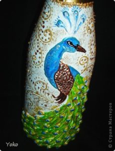 decorative peacock bottle 27