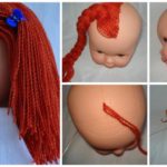 How to change the matted hair on the doll’s head to the new – Step By Step