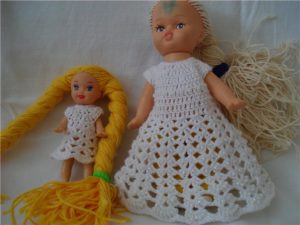 hair on the dolls 14
