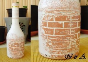 imitation bricks on the bottle 9