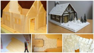 miniature alpine hut. 1
