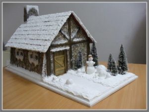 miniature alpine hut. 2