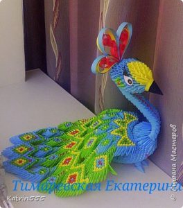 origami peacock 2