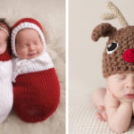newborn babies christmas photoshoot knit crochet 11