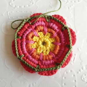 Beautiful Crochet Mesh Flower 8