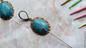 Create earrings in filigree technique 25