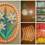 Daffodils from quilling technique 1