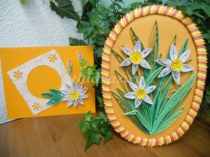 Daffodils from quilling technique 25
