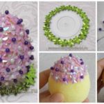 Easter eggs with sequins 1