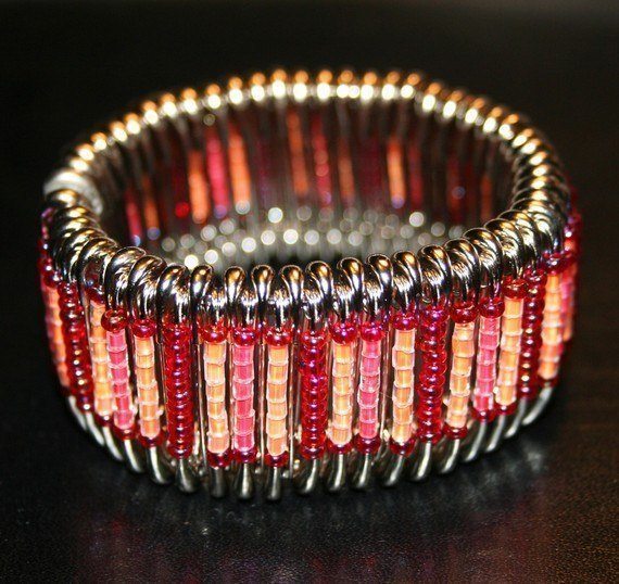 Elegant beaded pin bracelets featured