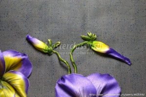 Embroidery pansy flower 28