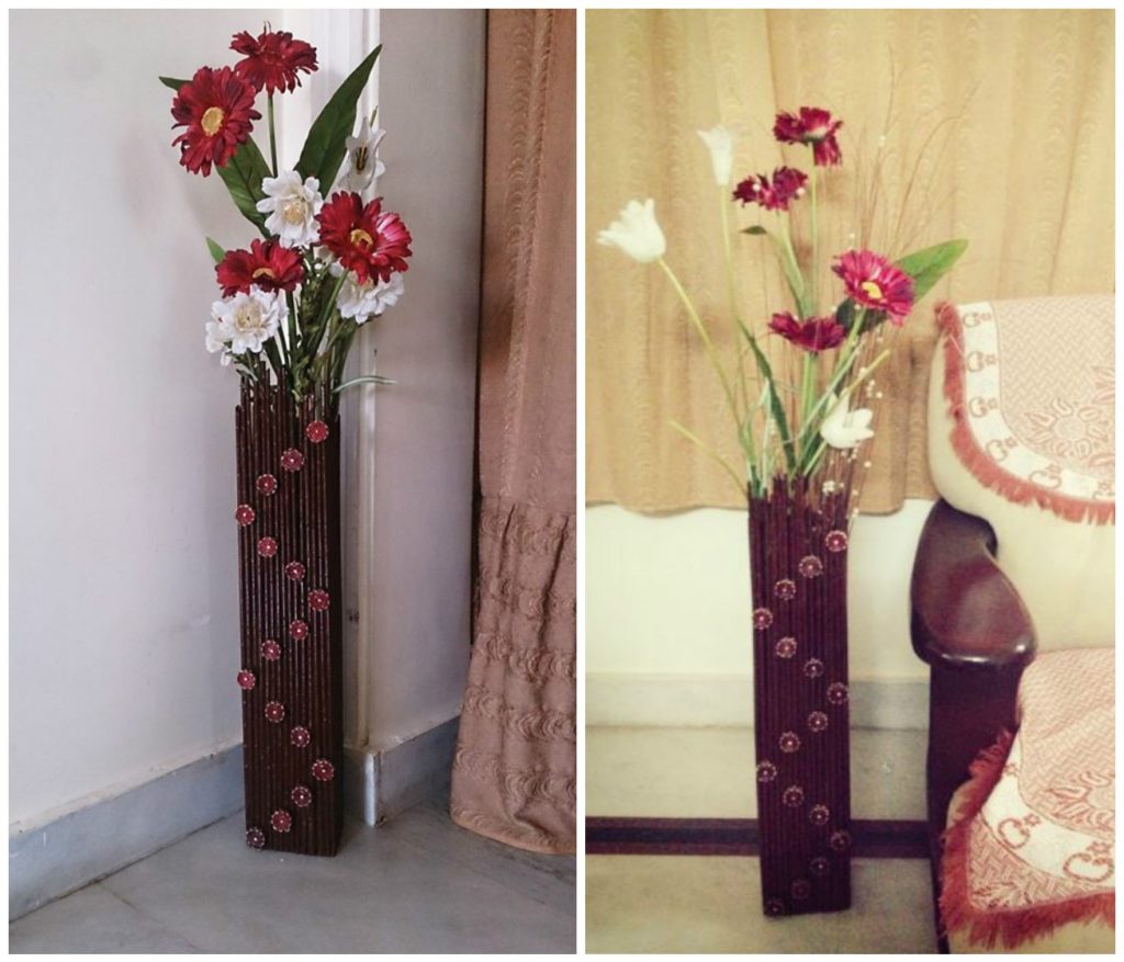 How to make newspaper vase 2 Art & Craft Ideas