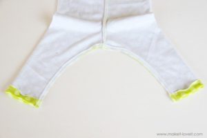 How to sew a simple leggings for kids 10