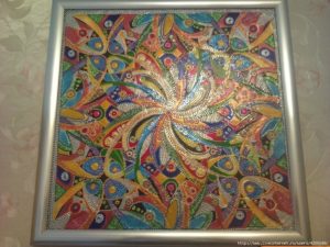 Mandala in stained glass 1
