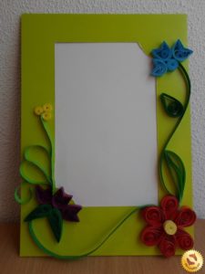 Quilling frame of cardboard with his own hands for a photo 32