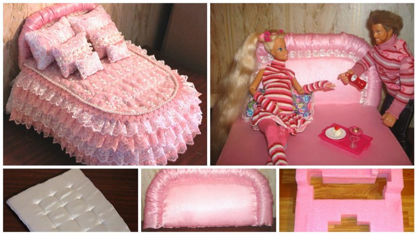bed for Barbie dolls 1