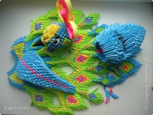 origami peacock 55